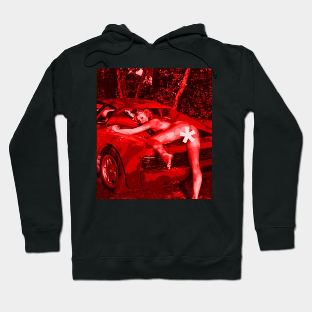 Ferrari Girl Hoodie by CharlieCreator